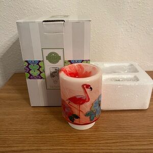 Scentsy Flamingo Wax Warmer - Red and Cream